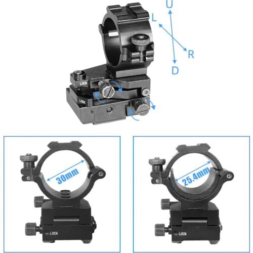 30mm/25mm Adjustable Scope Mount Rings Mil-Std-1913 Rail And Weaver Rail Tactical Mount For Rifle Scope Hunting Accessories