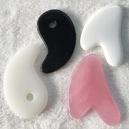 Resin Beeswax Gua Sha Scraping Board Facial Massager Full Body Scraper SPA Therapy Trigger Point Treatment Tool