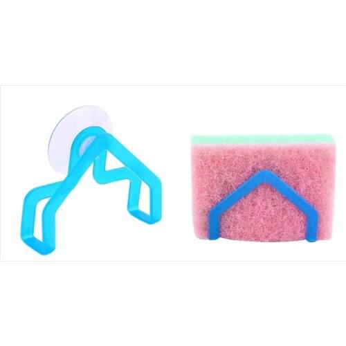 Kitchen Suction Cup Sink Drain Rack Sponge Rag Storage Holder Wall Mounted Type Kitchen Sink Soap Rack Drainer Rack