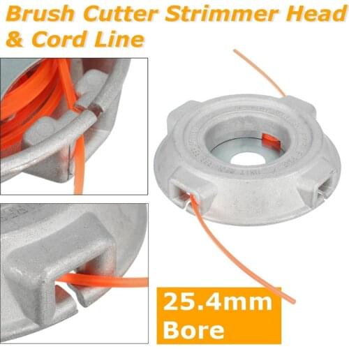 Universal Aluminium Alloy Nylon Brush Mower Bump Spool Grass Trimmer Line Cutter Head Thread Line String Saw Grass Brush Mower