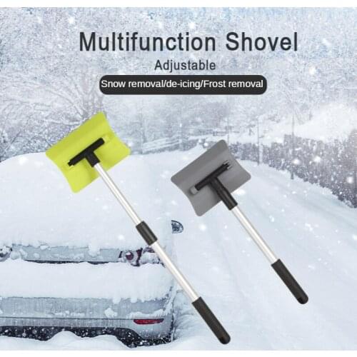 Extendable Snow Shovel Ice Scraper Snow Brush Water Remover for Car Auto SUV Frost Windshield Cleaner Winter Tool Window Scraper