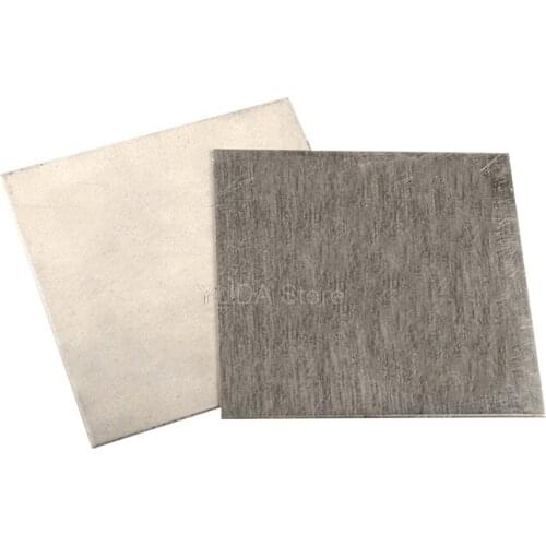 1Pcs 1mm Thickness High Purity 99.96% Pure Nickel Sheet Plate Silver 100mmx100mm For Electroplating