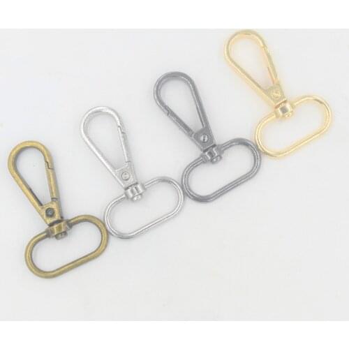 2pcs Swivel Lobster Dog Chain Satchel Bag Handbag Purse Shoulder Strap Belt Clasp Clip Trigger Buckle Snap Leather Craft DIY B