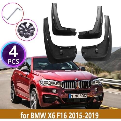 4 PCS Front Car Mudguards For BMW X6 F16 2015 2016 2017 2018 2019 Cladding Splash Mud Flaps Flap Guards Mudflap Car Accessories
