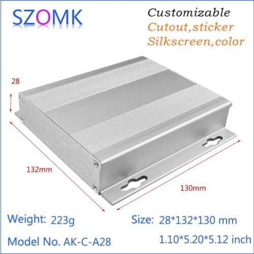 4 pcs, electronics enclosure box aluminum die cast junction box GPS tracker 28*132*130mm china wholesale aluminum amplifier case