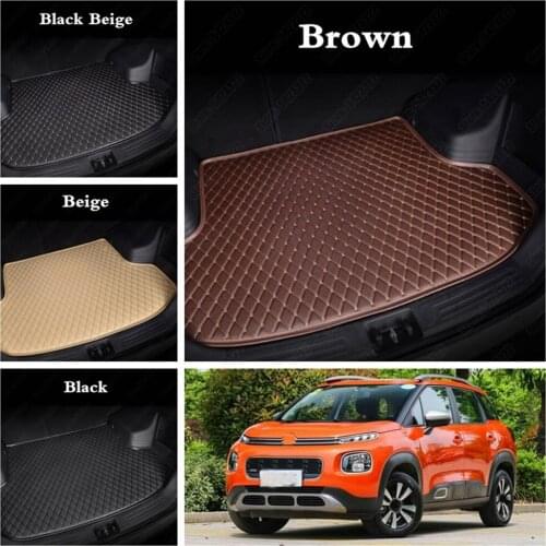 Car Boot Liners for Citroen C4 C5 C6 Citroen C4 Picasso C4 Aircross All Weather Cargo Trunk Liner Auto Protector Liner Mat Tray