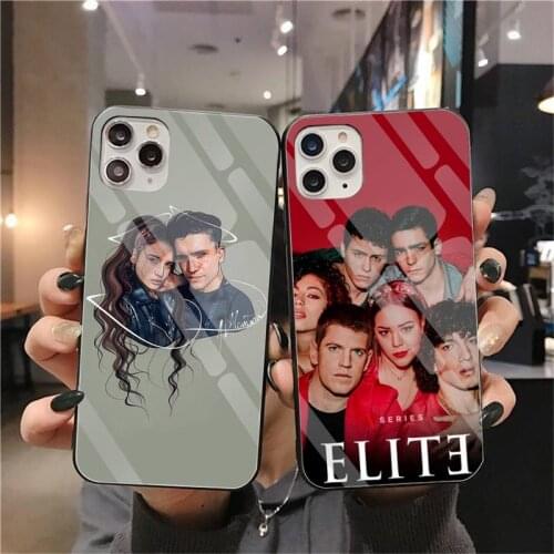 Spanish TV series Elite Soft black Phone Case Tempered Glass For iPhone 11 Pro XR XS MAX 8 X 7 6S 6 Plus SE 2020 case