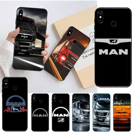 Man trucks design logo Phone Cases For Xiaomi Redmi note 7 8 9 t k30 max3 9 s 10 pro lite Luxury brand shell funda coque