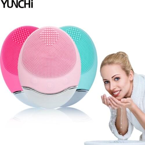 Electric Facial Cleansing Brush Bamboo Charcoal Fibre Bristles Skin Exfoliating Face Massage 5 Levels Speed IPX7 Waterproof