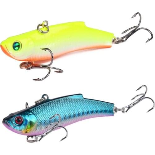 1 PCS 7cm 18/20G Artificial Japanese VIB Fishing Lure Lead Inside Hard Bait Diving Swivel Bait Winter Sea Fishing Tackle