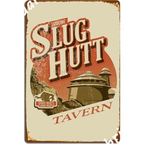 Slug Hutt Metal Sign Plaques Cave Pub Club Home Designing Tin Sign Poster