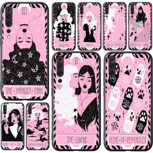 Cute Pink Tarot For Xiaomi Mi 11i 11 10T 10 9T 9 A3 8 Lite CC9 SE Note10 Lite Ultra Pro Soft Silicone Phone Case
