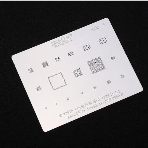 BGA Reballing Stencil Kit for Samsung A9/C9/MSM8976/CPU/A9000/A9100/C9000 Planting Tin Template BGA Reballing Plate