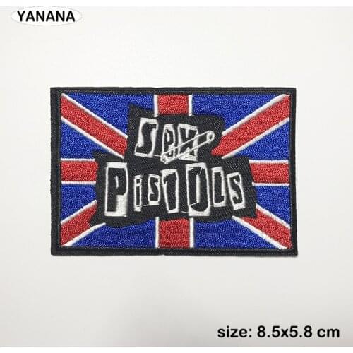 Rock Patches for Clothing DIY Stripes Written Words Sticker Clothes Stickers Apparel Garment Accessorie
