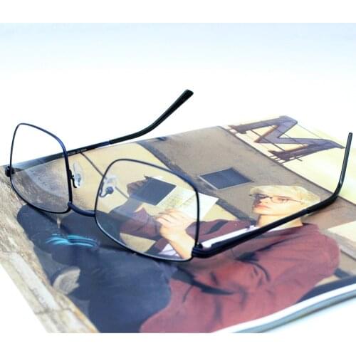 M020 Big face size commercial Retro Rectangle Glasses Frame Metal Optical Spectacle Eyeglasses For Women&Men Plano Des Lunettes