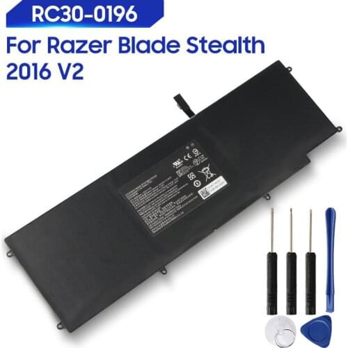 Original Replacement Battery For Razer Blade Stealth 2016 V2 i7-7500U 3ICP4/92/80 RC30-0196 Genuine Laptop Battery 4640mAh