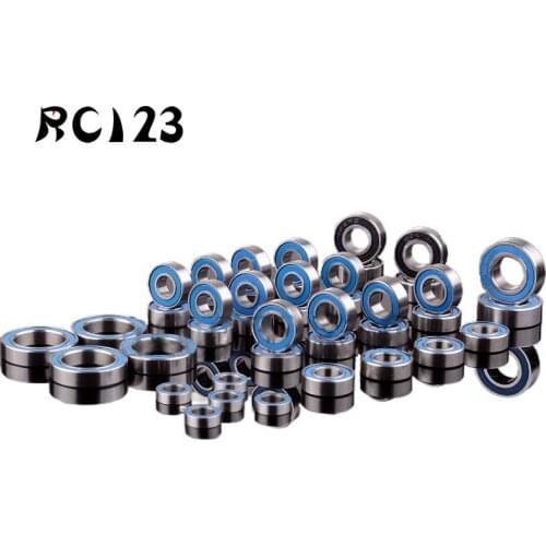 43Pcs Blue Ball Bearing Metric Rubber Sealed on Two Sides RC Car FIT For Rc car Traxxas Summit KIT 52100 Chrome Steel NEW ENRON