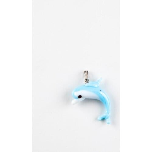 Murano Glass Dolphin Pendant No.2