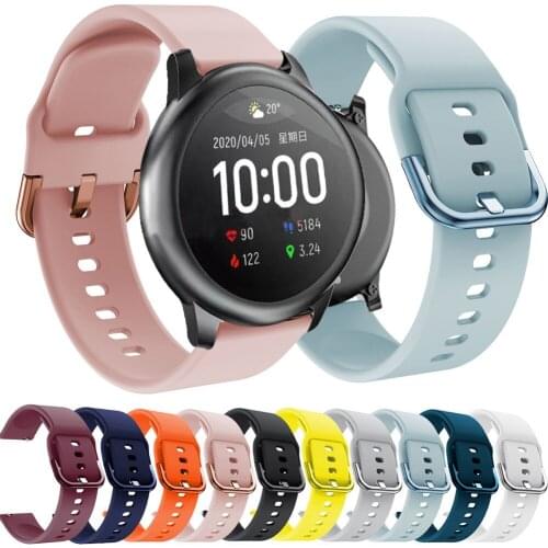 Silicone Strap Watchband for Xiaomi Haylou Solar LS05 Band Bracelet Sport Replacement Wristband with buckle watch Accessories