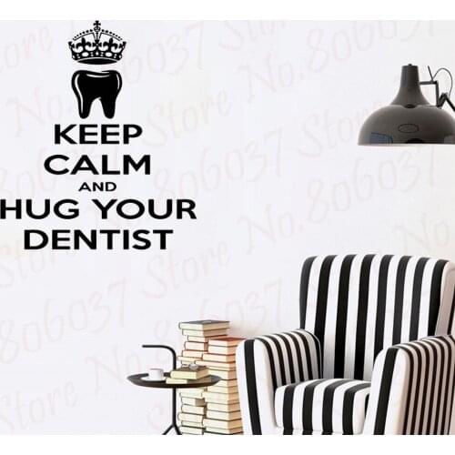 Dental Clinic Quote Wall Decal Dentist Smile Dental Wall Stickers Teeth clinic Removable Tooth Decor Handmade WL804