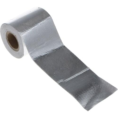 5m Car Exhaust Manifold Pipe Reflective Heat Protection Wrap Tape Roll Gold Silver