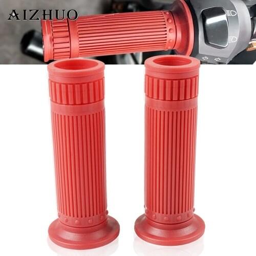 25MM 28MM Universal Vintage Rubber Motorcycle Handle Grips Coffee Motorbike Handlebar Grips 9 Colors Available