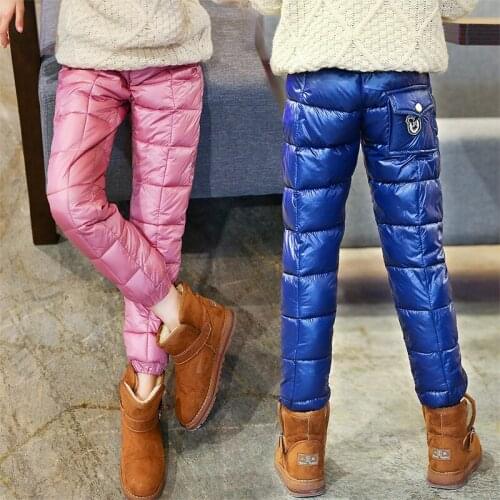 2017 New Boys and Girls Winter Children Pure Warm Cotton Thickened Wear Trousers Boys Girls Pants