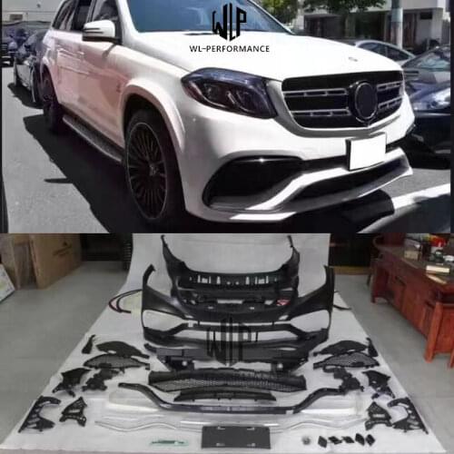 W166 GLE 320 400 GLE63 AMG style Car body kit PP Unpainted front bumper rear bumper for Mercedes Benz W166 GLE 400 GLE63 AMG