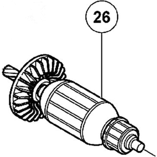 ARMATURE 220V-240V Rotor 360864E For Hitachi DV13VSS DV13SS