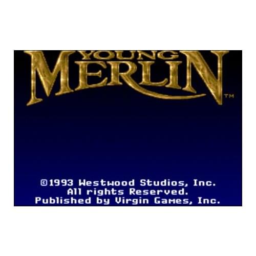 Young Merlin 16 bit Big Gray Game Card For NTSC Game Player Drop Shipping
