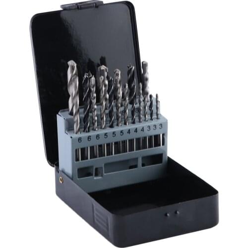 18Pcs Drill Set Metal Drill Stone Bit High Precision Wood Drilling Metal Metalworking Power Tool Car Repaired Tools