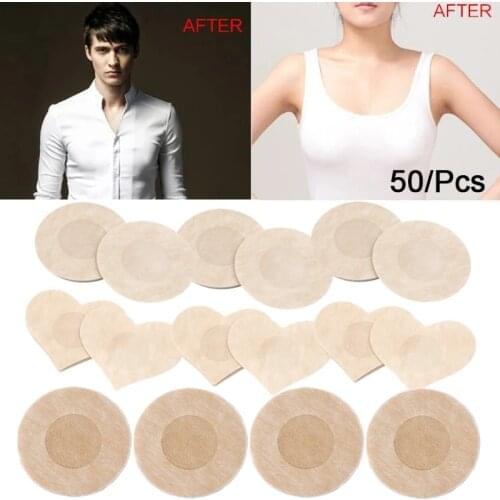 50pcs Womens Invisible Breast Lift Tape Overlays on Bra Nipple Stickers Chest Stickers Adhesivo Bra Nipple Covers Accessories
