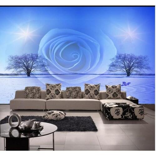 3d photo wallpaper 3d murals wallpaper for walls 3 d Winter FengJingShu landscape paintings wall bedroom wallpaper decoration