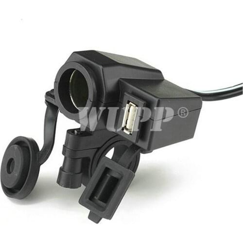 50Pcs/Lot Universal 2.1A Waterproof Motorcycle USB Charger Adapter Adapters & Sockets