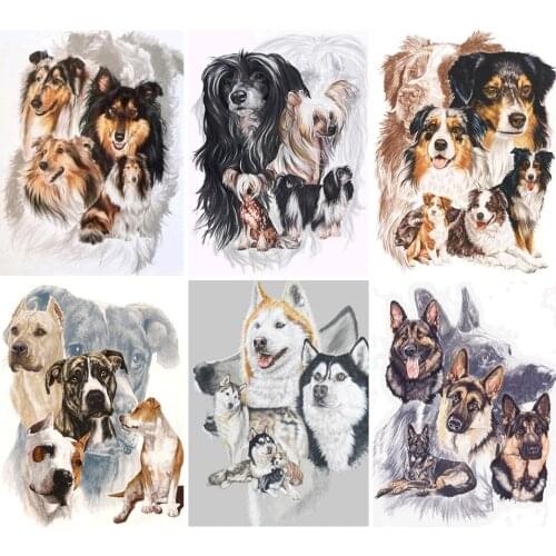 DIY 5D Diamond Painting Animals Dog Kit Full Drill Square Embroidery Mosaic Art Picture Of Rhinestones Home Decoration Gift