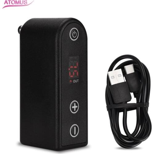 LED Protable Display Wireless Tattoo Power Supply Battery Pack RCA/DC Power Supply for Rotary Tattoo Machine Pen Accessories