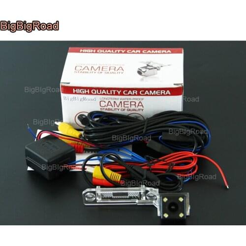 BigBigRoad Car Rear View Reversing Backup Camera with power relay / Filter For chery A5 2006-2009 G5 2010 2011 parking camera