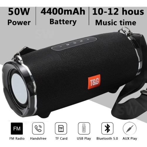 TG187 Bluetooth Speaker 50W High Power Portable Column For PC Computer Speakers Subwoofer Boom Box Music Center caixa de som FM