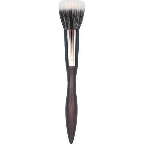 D051 Professional Handmade Makeup Brush Soft Saikoho Goat Hair Multi-task Stippling Brush Ebony Handle Make Up Brushes