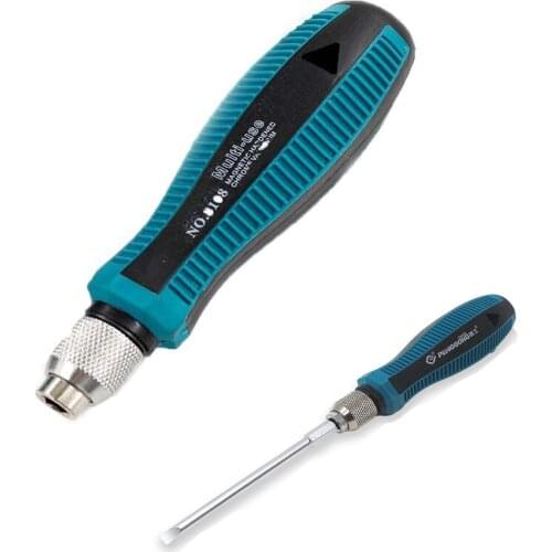 1/4" (6.35mm)Screwdriver Bit Holder Self Screwdriver Holder with PP +TPR Handle Sweatproof Non-slip more durable