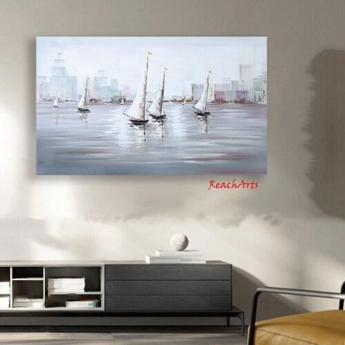 Home Decoration Interior Accessories For Wall Artwork Room Decor Handmade Painted On Canvas Modern Knife Acrylic Meeting Office