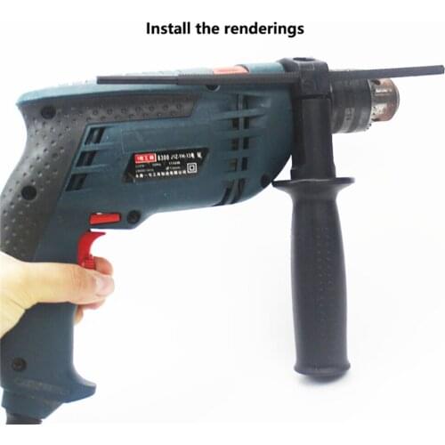 Non-slip Side Handle Electric Drill 43-45mm Inner Ring with Ruler for Electric Drill Grinding Machine Hand Support Handle