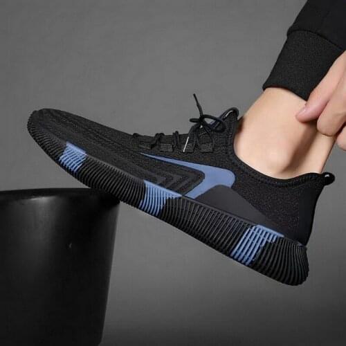 The New Men Sneakers 2021 New Breathable Lace Up Men Mesh Shoes Fashion Casual No-slip Men Vulcanize Shoes Sports Shoes