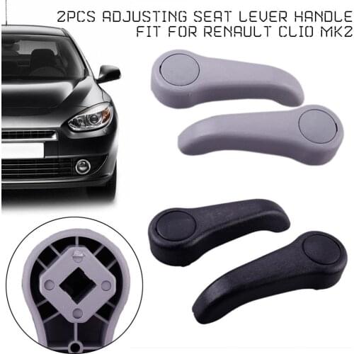 New 1 Pair Car Seat Adjusting Lever Handle Pull Handles For Renault Clio MK2 Interior Hand Seat Tilt Pull Set