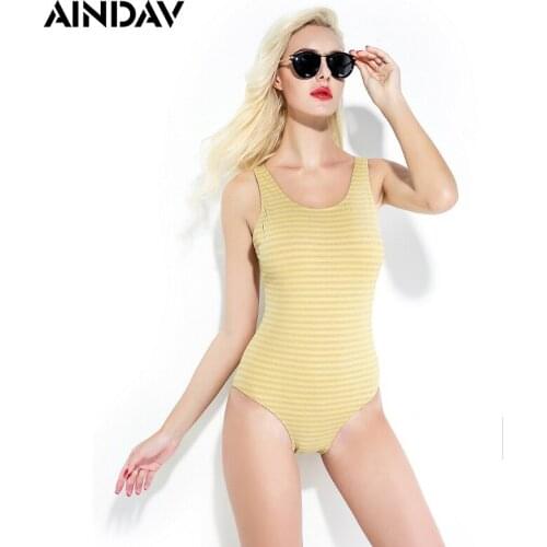 2020 New One Piece Swimsuit Women Swimwear Vintage Striped Style One Piece Bathing Suit Sexy Monokini Traje De Bano Mujer