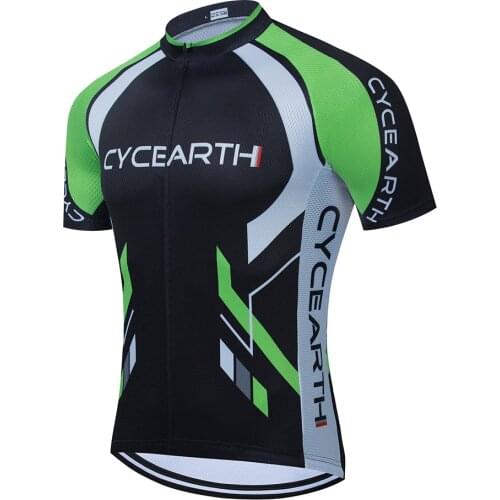 2021 New Team Cycling Jersey Men Summer CYCEARTH MTB Bike Short Sleeve Breathable Factory Directly Sale Bicycle Clothing Wear