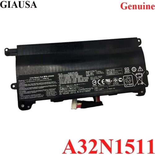 Wholesale A32N1511 A32LM9H Laptop Battery for ASUS ROG G752 G752V G752VT G752VY G752VL G752VM GFX72 GFX72V GFX72VT 11.25V 67WH