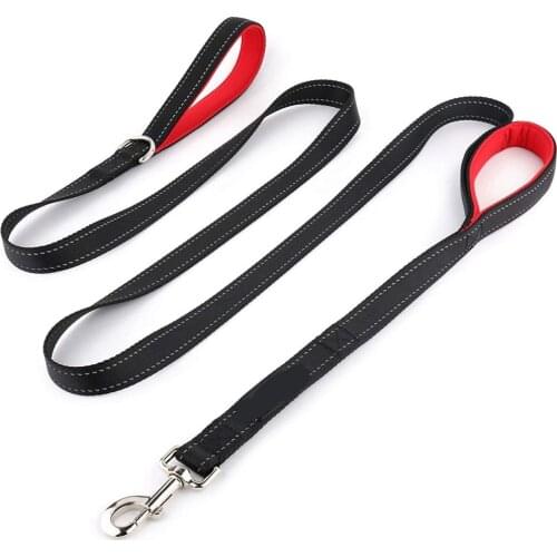 Dog Leash Double 2 Handles Leashes for Medium Large Dogs Pitbull Heavy Duty Rope Reflective Pet Leash Leads Safety Pet Supplies