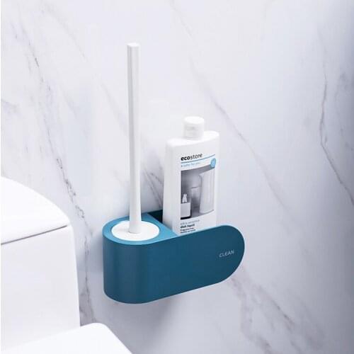 Simple Nordic Toilet Brush Long Handle Wall Mounted Modern Toilet Brush Holder Set Brosse Toilette Household Products DF50MTS
