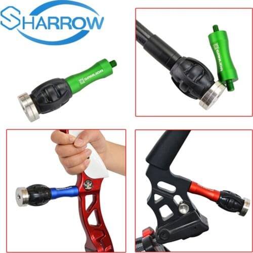 1pc Archery Bow Stabilizer Handle Weight Bow Riser Balance Bar Silencer Damping Ball Outdoor Shooting Accessories